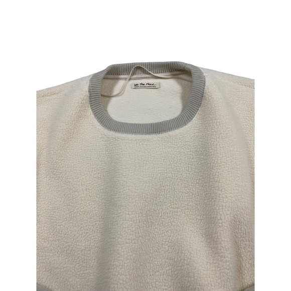 We The Free Cozy Camden Sherpa Fleece Crewneck Medium Oversized Free People - Picture 5 of 11